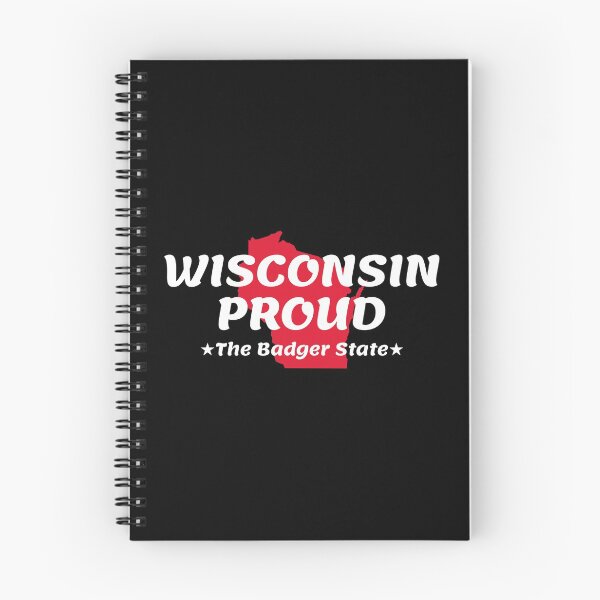 Item preview, Wisconsin Proud State Motto The Badger State print designed and sold by jakehughes2015.