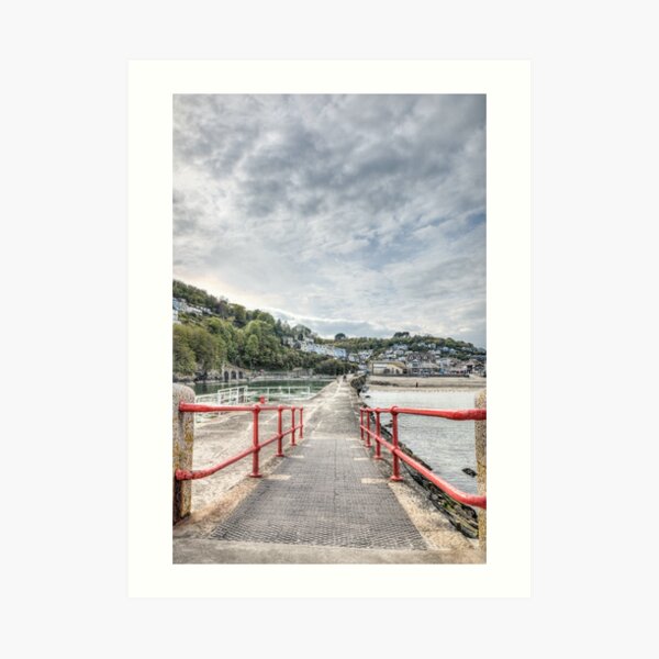 Looking Back, Looe Art Print