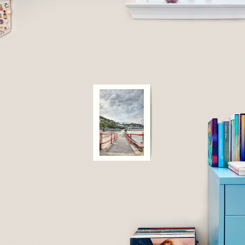 Looking Back, Looe Art Print