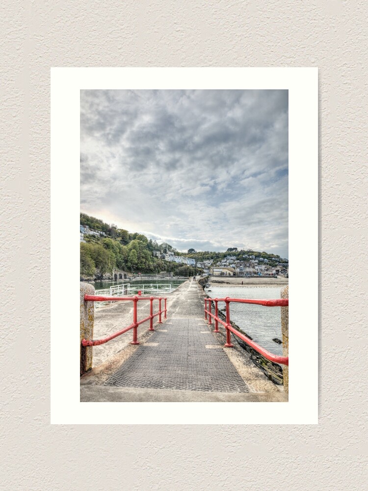 Alternate view of Looking Back, Looe Art Print