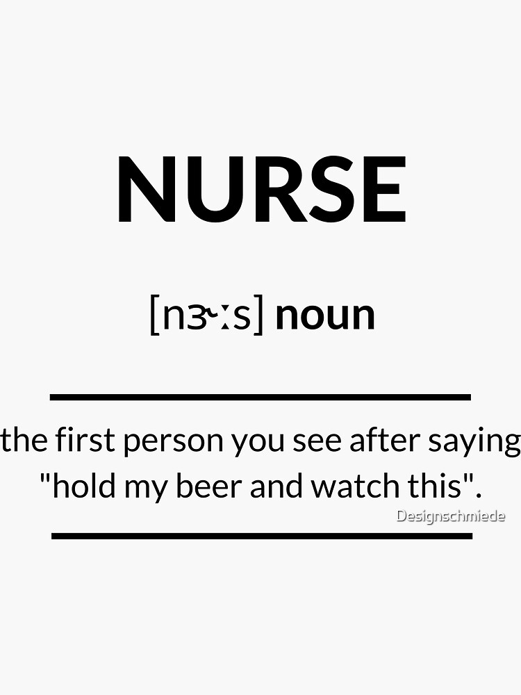"Nurse Definition Dictionary Collection" Sticker for Sale by