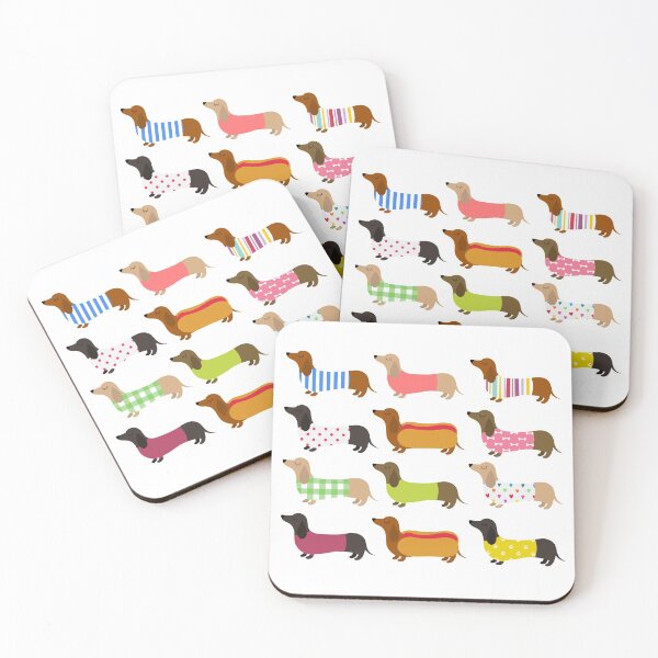 Item preview, COLORFUL DACHSHUND designed and sold by BONMOTSSHOP.