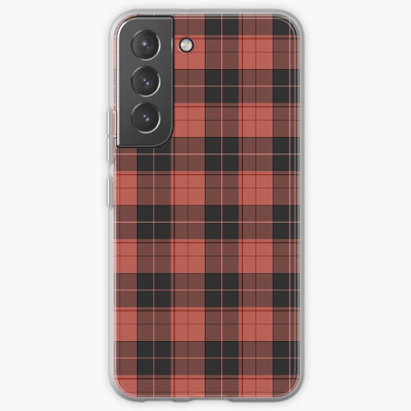 Einfaches Tartan-Muster in Rot Samsung Galaxy Flexible Hülle