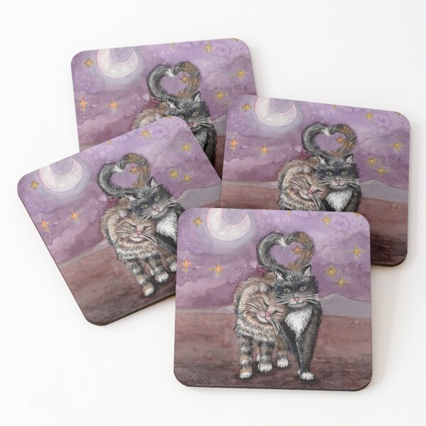 Item preview, Cats in love designed and sold by Pendientera.