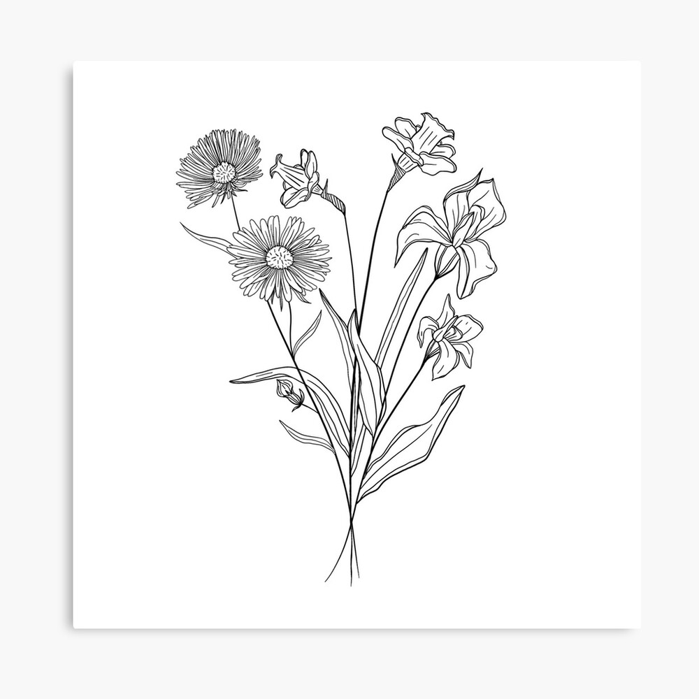 Flower Bouquet of 3 | Spiral Notebook