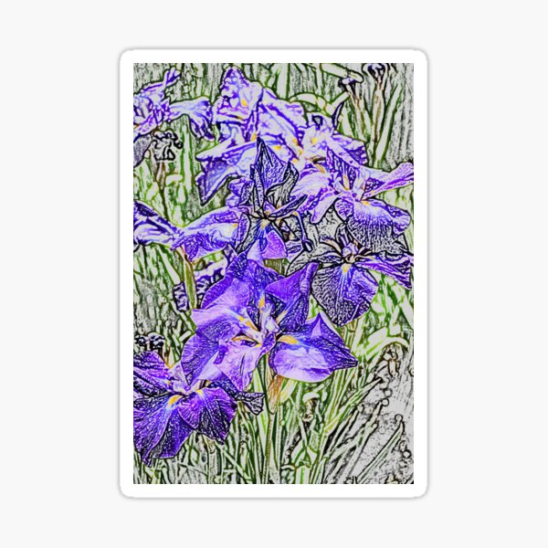 Item preview, Purple Irises, Creative designed and sold by sarahfmorris.