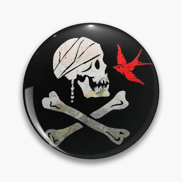 Pirat Skull & Bones Pin Anstecker Flaggenpin Anstecker Badge Button Sticker 