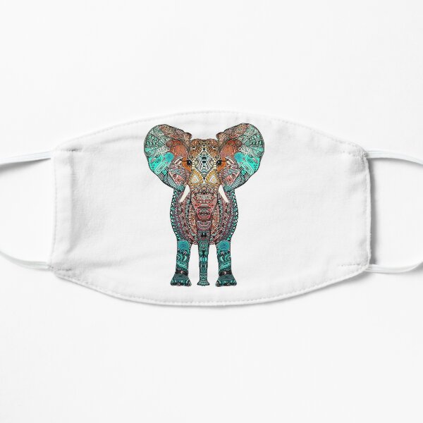 BOHO SUMMER ELEPHANT Flat Mask