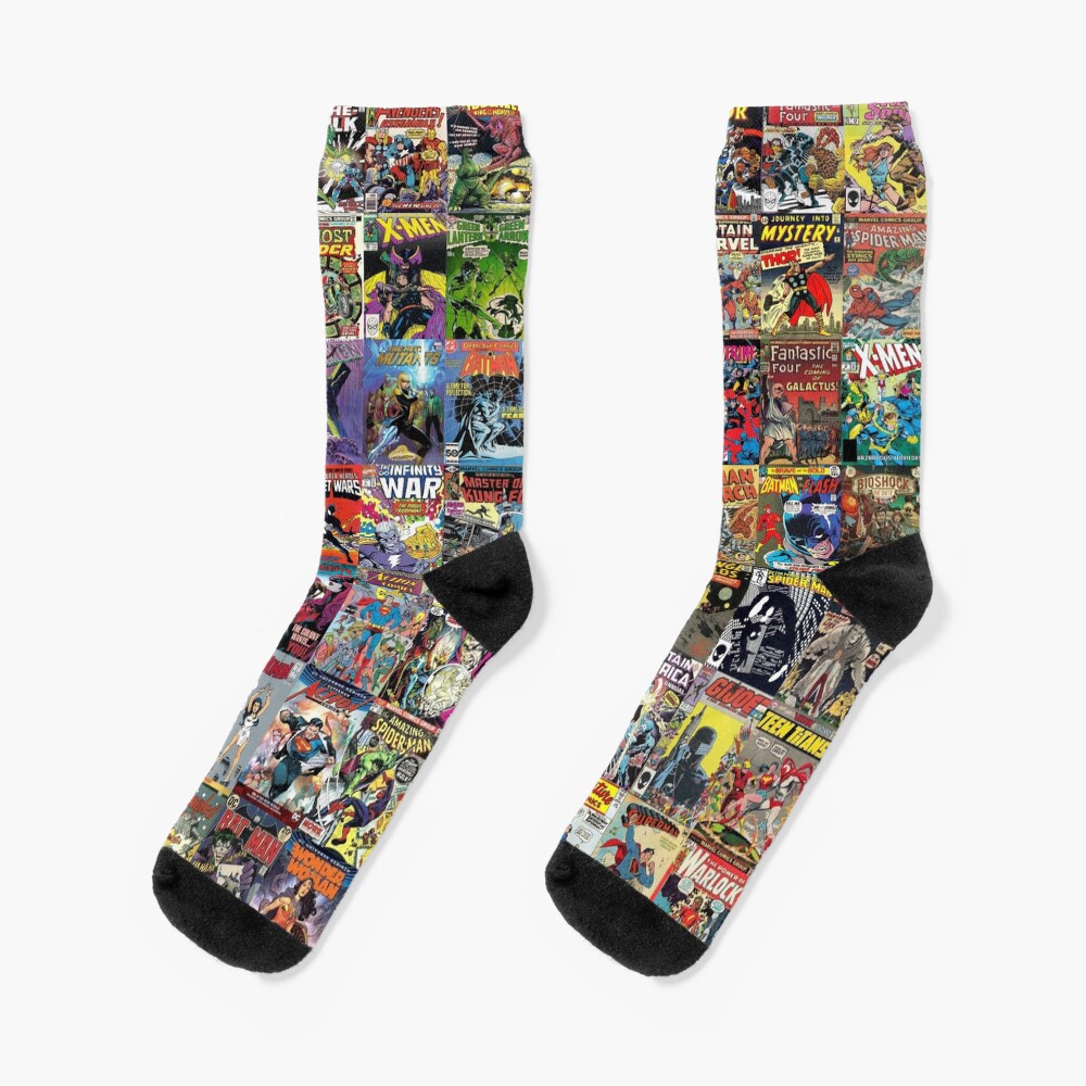 Books" Socks for Sale by MontageMadness Redbubble