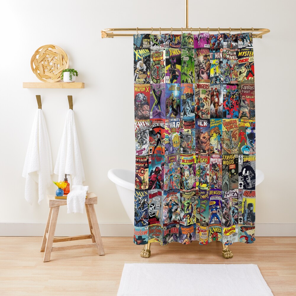 Comic Books Shower Curtain