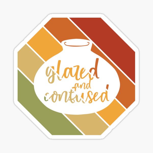 Item preview, Retro Clay Glazed Confused Pottery Porcelain Ceramics Ceramicist Gift designed and sold by Style4You24.