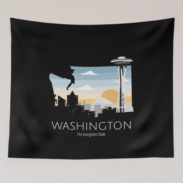 Item preview, Washington Proud State Motto The Evergreen State print designed and sold by jakehughes2015.