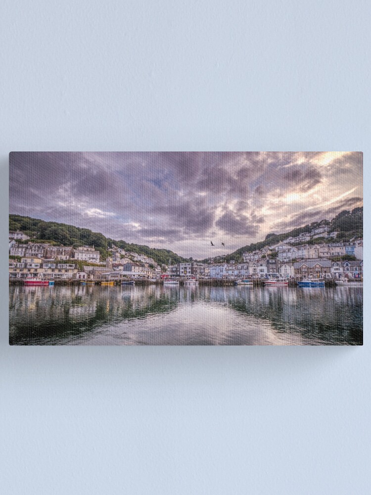 Alternate view of Sunset reflections, Looe Canvas Print