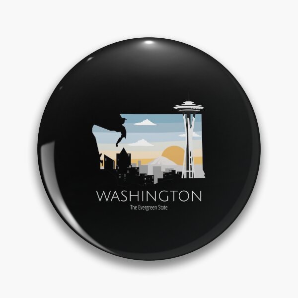 Item preview, Washington Proud State Motto The Evergreen State print designed and sold by jakehughes2015.