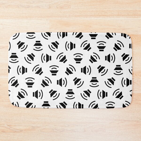Item preview, Music On (Black on White) designed and sold by pattypattern.