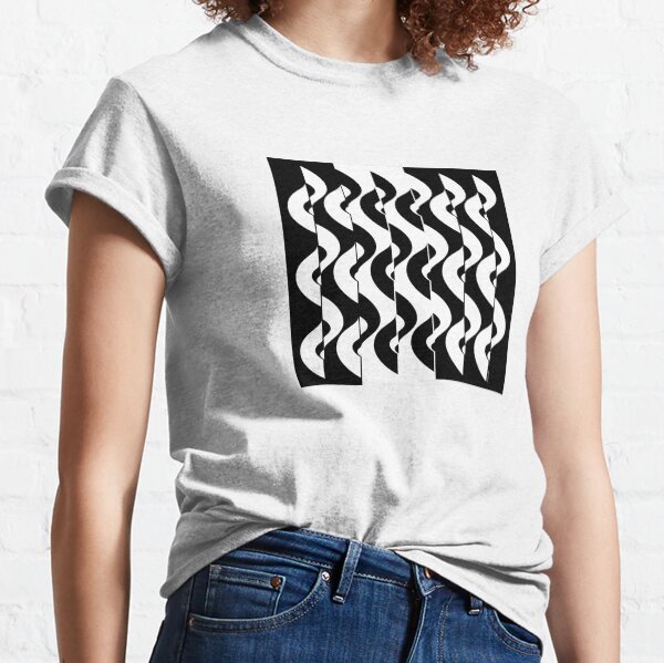 OpArt Waves Classic T-Shirt