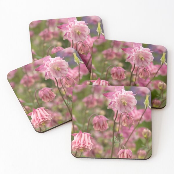 Item preview, Cottage garden - pink aquilegia designed and sold by Latch Farm  Studios.