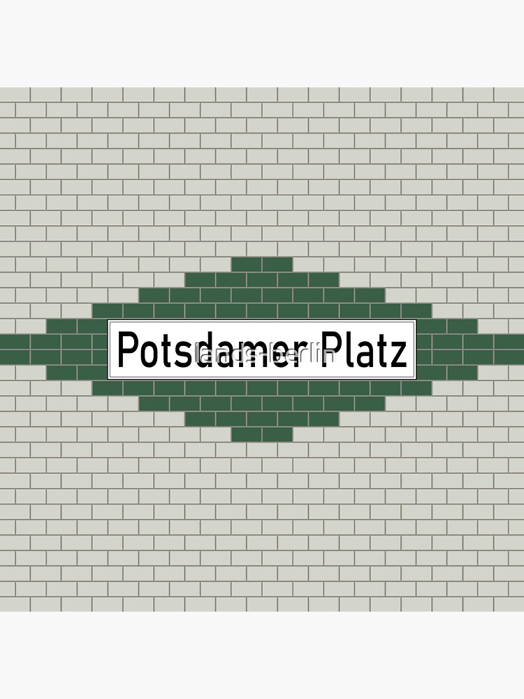 "Berlin Potsdamer Platz underground station" Sticker for Sale by lands