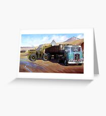 Atkinson bulk tipper. Greeting Card