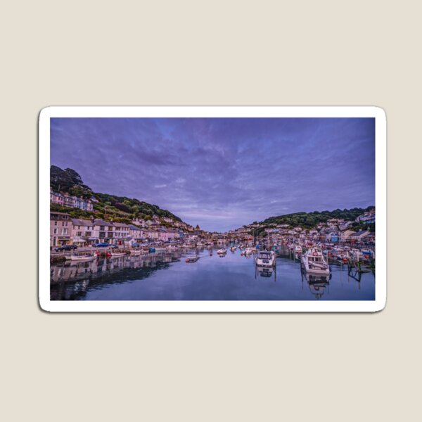 Looe at dusk Magnet