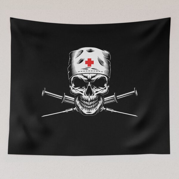 Item preview, Pirate Flag Nurse hat Covid Edition designed and sold by Byfab.