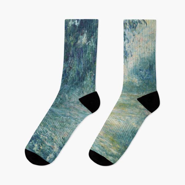 Item preview, Claude Monet - Misty Morning on the Seine in Blue designed and sold by ArtExpression.