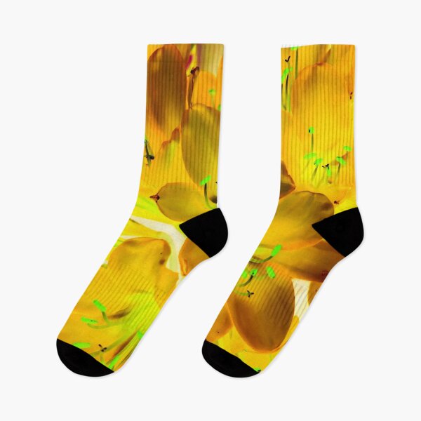 Item preview, closeup yellow flower with green pollen background designed and sold by Mrvell.