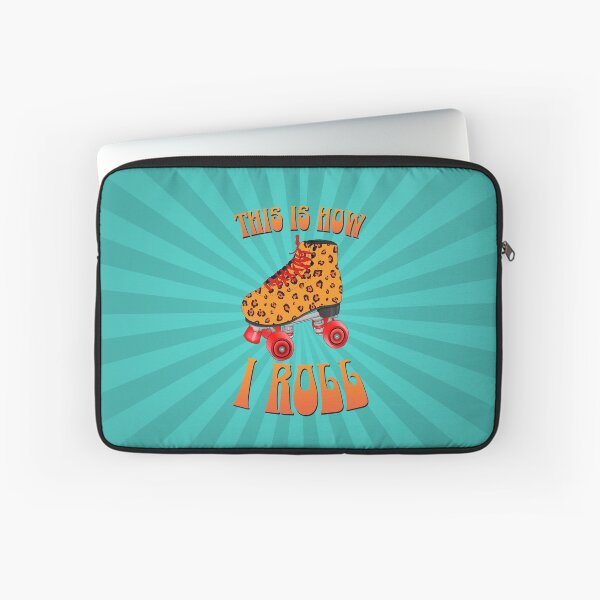 Item preview, This is How I Roll Roller Skate Teal Sunburst designed and sold by grinningskull.
