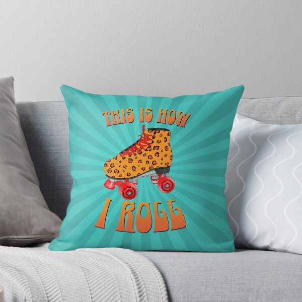 Item preview, This is How I Roll Roller Skate Teal Sunburst designed and sold by grinningskull.