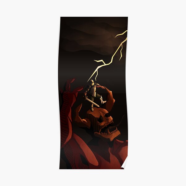 Doom Slayer Wall Art Redbubble