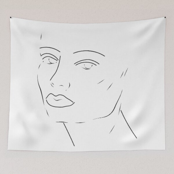 Item preview, marseille lady / graffiti line art minimalism designed and sold by LLCRG.