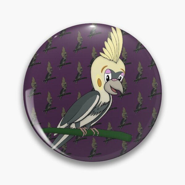 Item preview, Cockatiel parrot Roman. Cartoon style illustration. designed and sold by GiorgioN.