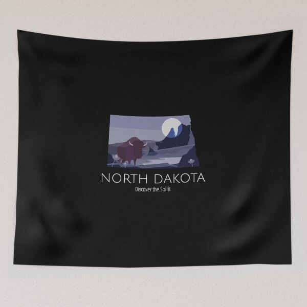 Item preview, North Dakota Proud State Motto Discover The Spirit graphic designed and sold by jakehughes2015.