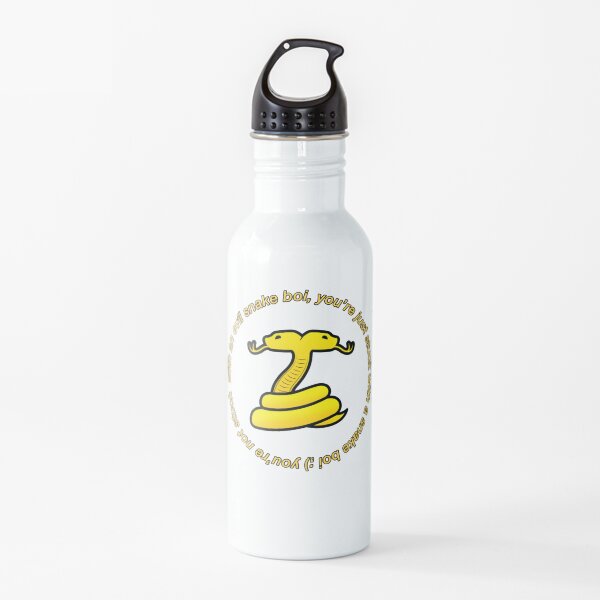Snake Boi Quote Botella de agua