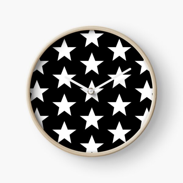 White Hollywood Walk Of Fame Star Clock