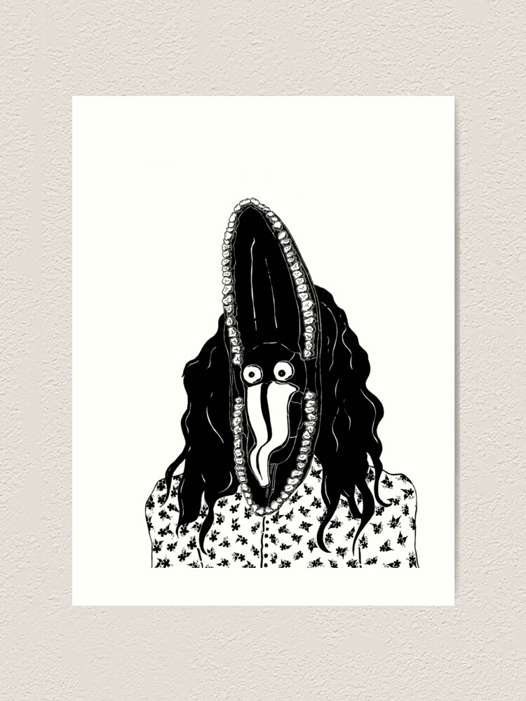 Beetlejuice Barbara Art Print By Emily Eva Alice Redbubble