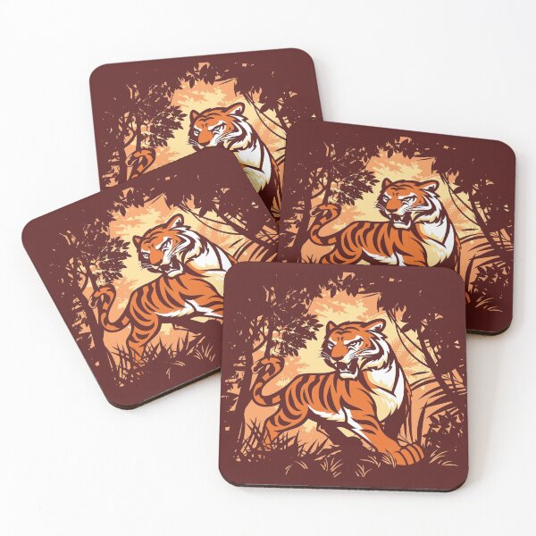 Item preview, Tiger Jungle (maroon) designed and sold by DJKopet.