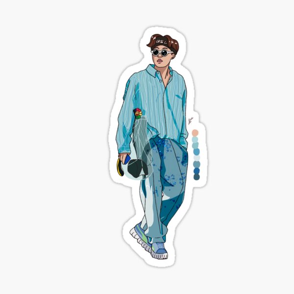 BTS J-Hope Airport Fashion - Bts Jhope - Sticker