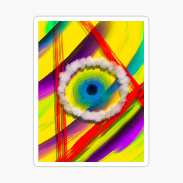 Abstract All Seeing Eye Sticker