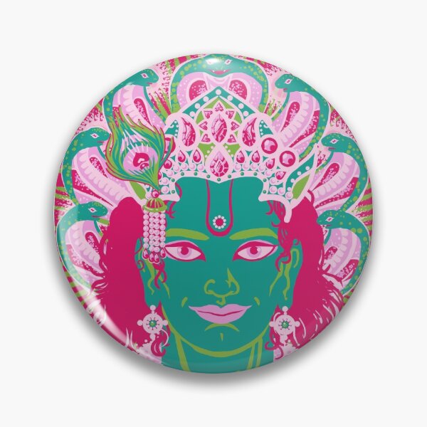 Item preview, Vishnu in pink and green designed and sold by Pangaea Starseed.