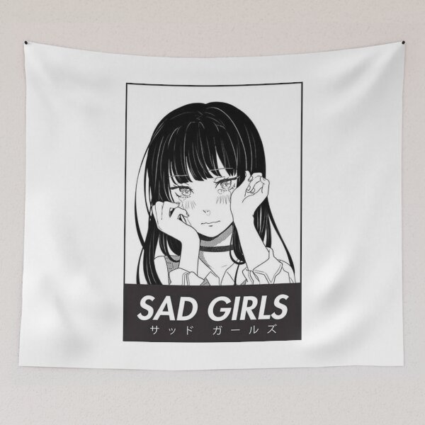 Item preview, Sad Girls - Manga Character designed and sold by Anime Vibes.
