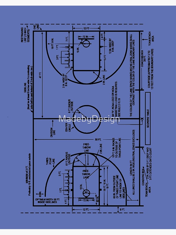 Basketball Dimensions & Drawings