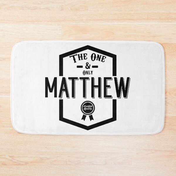 Item preview, Matthew, the one and only. Quality Certified  designed and sold by rodmendonca.