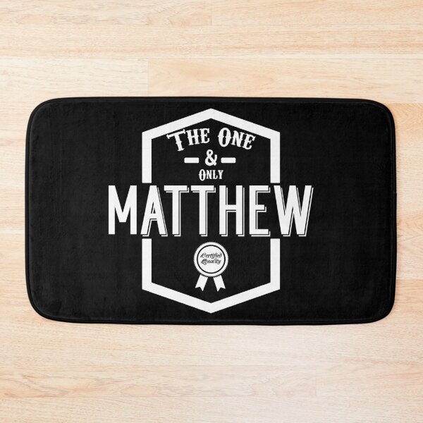 Item preview, Matthew, the one and only. Quality Certified  designed and sold by rodmendonca.