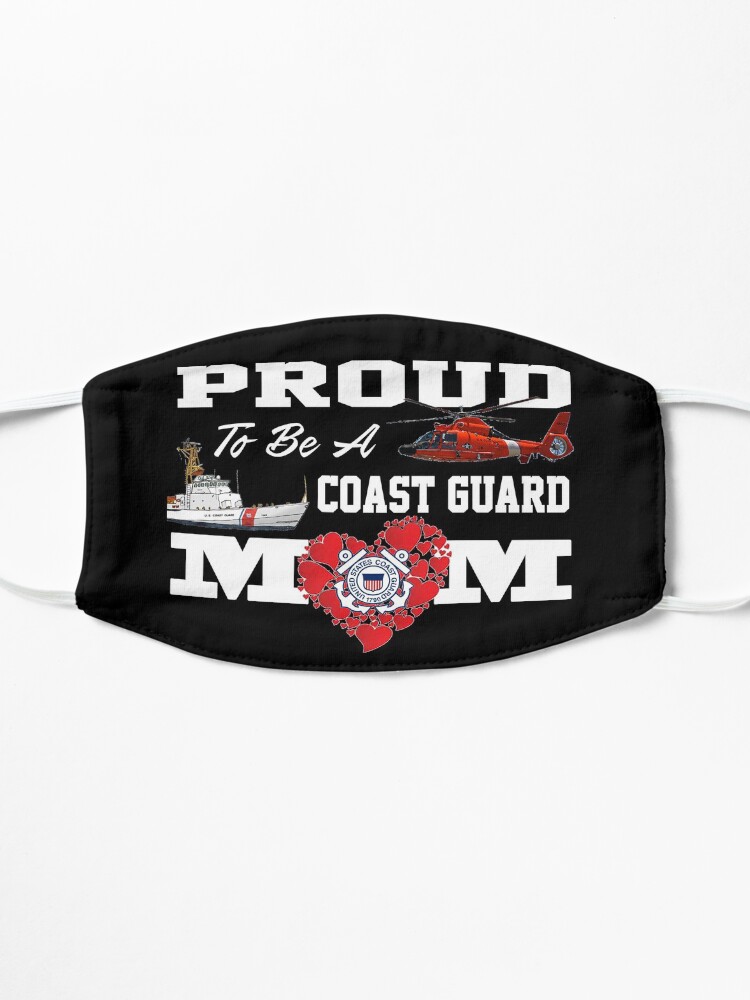 Alternate view of Proud To Be A Coast Guard Mom Mask