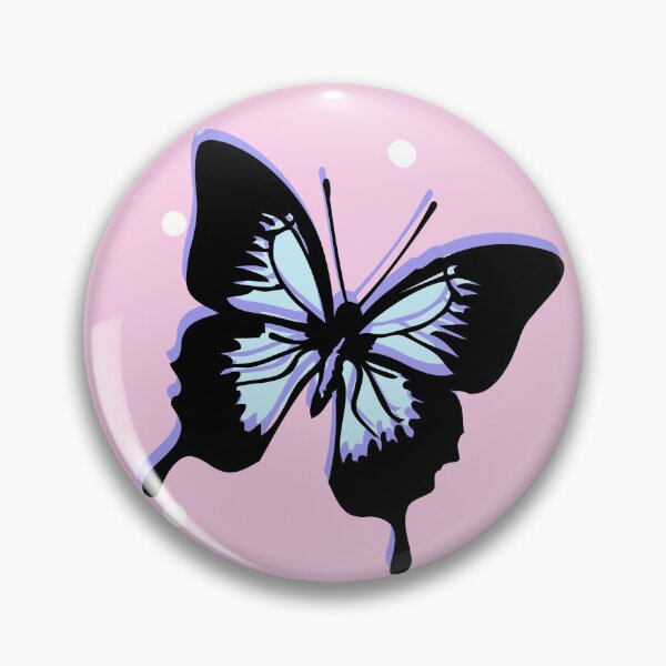 Item preview, soft grunge pastel pink butterfly dot print designed and sold by sweetnsourbunny.