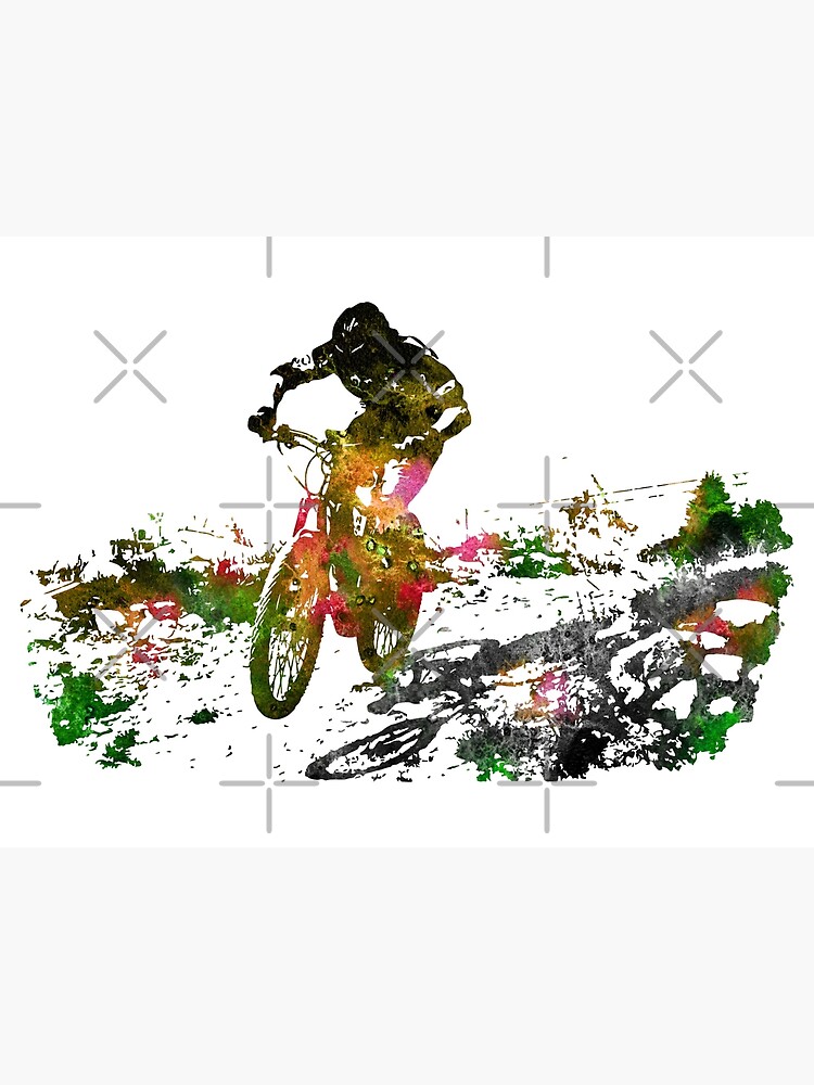 "Mountain biking" Canvas Print by Rosaliartbook | Redbubble