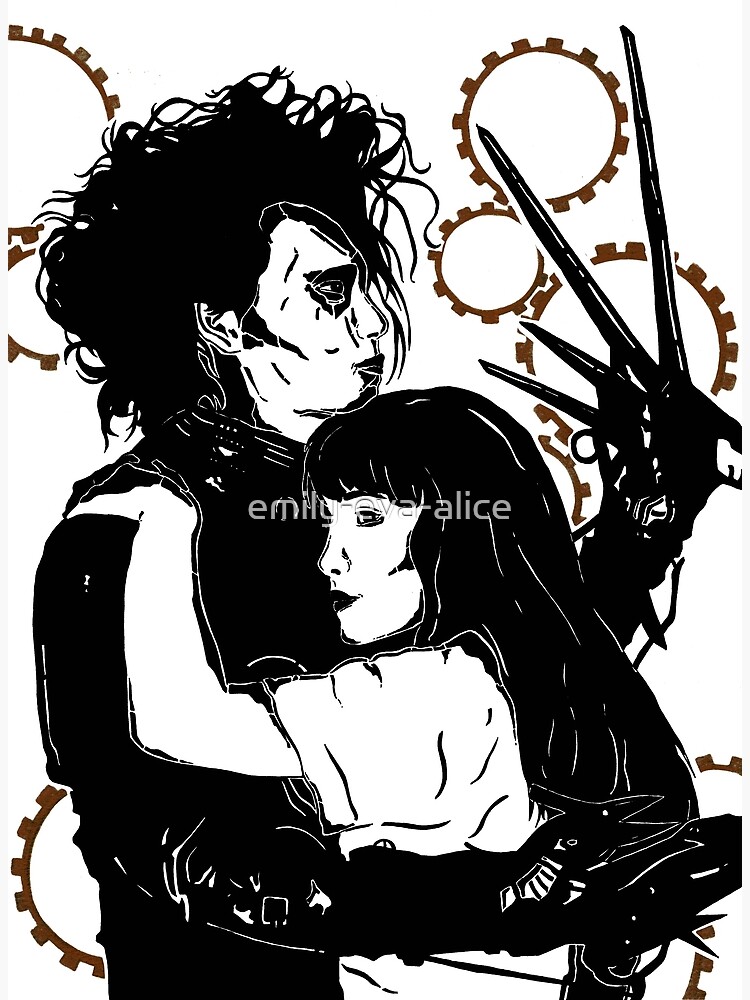 Edward Scissorhands And Kim Art Print For Sale By Emily Eva Alice Redbubble 9190