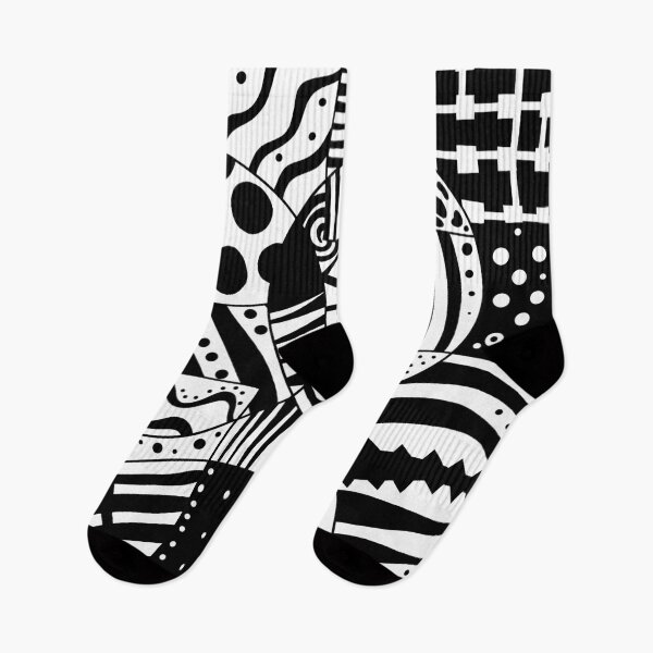 Item preview, Black and white abstract pattern designed and sold by ValentinaHramov.