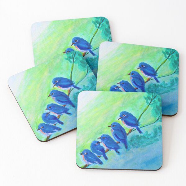 Item preview, Blue Birds Gathering designed and sold by Christi  Neff.